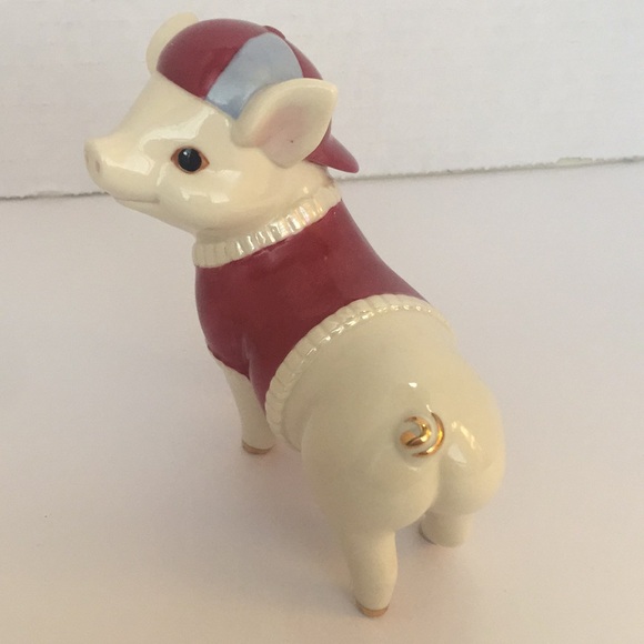 Lenox "Grand Slam Sam" Piggy Figurine - Picture 4 of 6